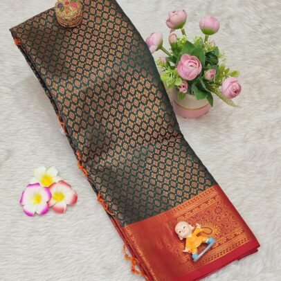 Dimond desing semi soft silk